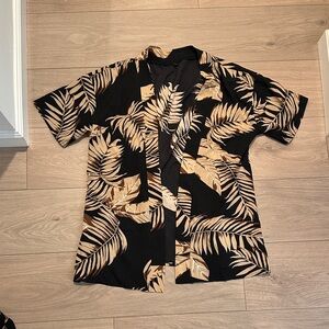 Tropical Leaf Print Shirt
